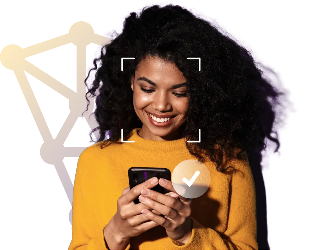 woman using her mobile phone